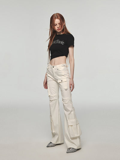 Pantalones Cargo Retro de Pierna Ancha - Image 5