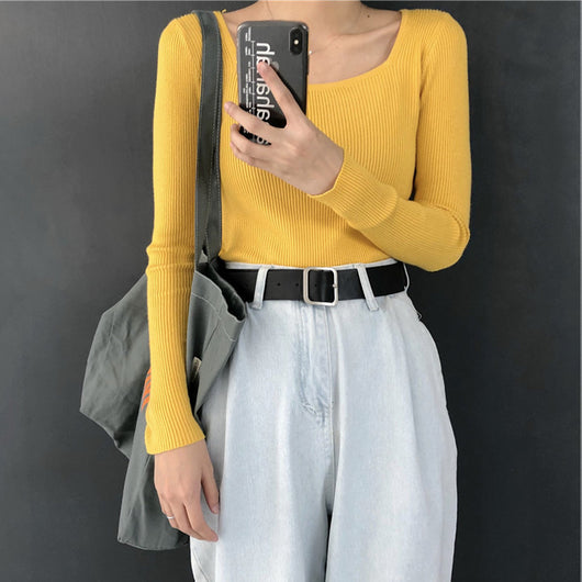 Suéter Cuello Francés Manga Larga para Mujer - Image 6