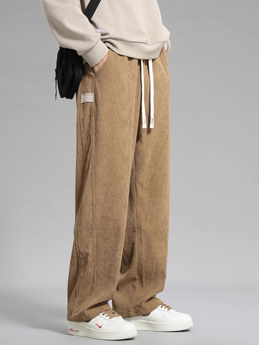 Pantalones Casuales Hombre Otoño Invierno - Corte Recto Pierna Ancha Moda Urbana - Image 13