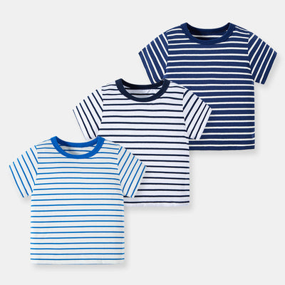 Playera a Rayas de Manga Corta para Niño - Ropa Casual Cómoda - Image 8
