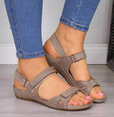 Sandalias Planas Retro con Velcro Antideslizantes Talla Grande - Image 7