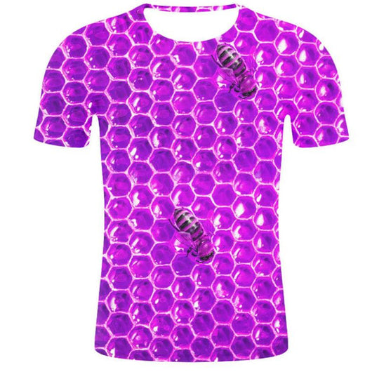 Camiseta Hombre Cuello Redondo Estampado Miel - Image 3