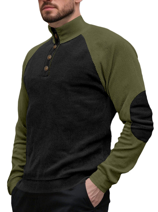 Chamarra Casual Raglan para Hombre - Cuello Alto Suelto Primavera Otoño - Image 10