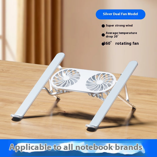 Soporte Ajustable de Aluminio para Laptop y Tablet con Ventiladores Duales - Image 6