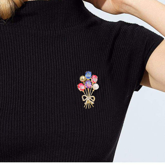 Broche de Cristal Imitación Elegante - Image 8