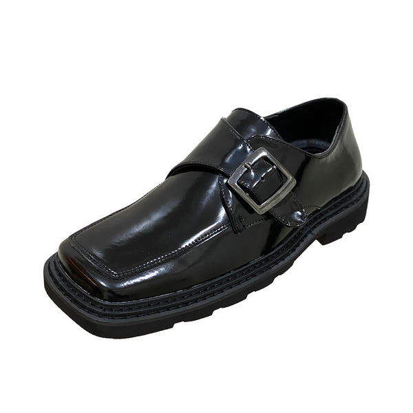 Zapatos Casuales Hombre Punta Cuadrada Brillo - Image 5