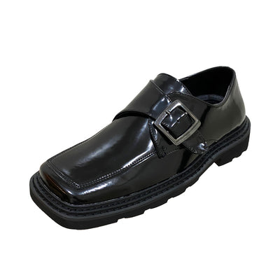 Zapatos Casuales Hombre Punta Cuadrada Brillo - Image 5