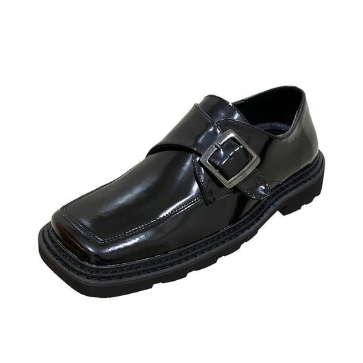 Zapatos Casuales Hombre Punta Cuadrada Brillo - Image 5