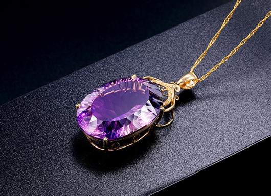 Cadena de Suéter con Colgante de Amatista - Image 11