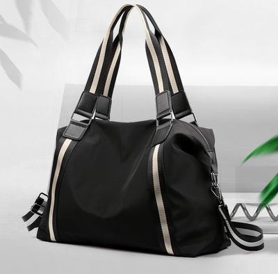 Bolsa de Viaje Plegable para Mujer - Diseño a Rayas Coreano - Image 11