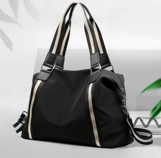 Bolsa de Viaje Plegable para Mujer - Diseño a Rayas Coreano - Image 11