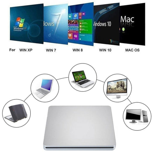 Grabadora CD Externa Ultrafina Portátil con Succión - Image 13