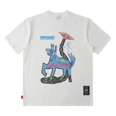 Playera Oversize Suelta American Street de Manga Corta - Image 8