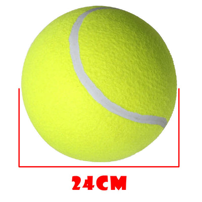 Large 8.5 inch (21.5 cm) yellow tennis ball, ideal for pet play or dog training. - Image 10