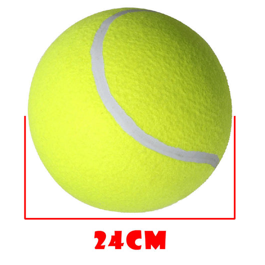 Large 8.5 inch (21.5 cm) yellow tennis ball, ideal for pet play or dog training. - Image 10