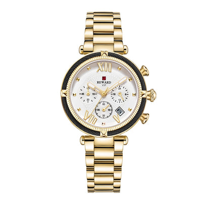 Reloj de Cuarzo Elegante para Mujer con Tres Ojos - Image 3