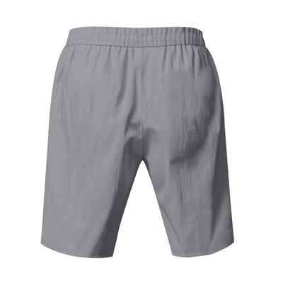 Shorts de Lino Sueltos para Hombre - Estilo Playa Casual Lavado - Image 34