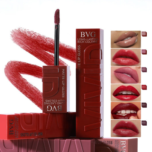 Set de Lacas de Labios Mate Larga Duración - Fórmula Antidesvanecimiento