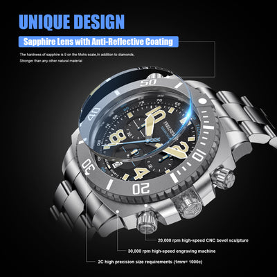 Reloj Mecánico para Hombre Profesional Luminoso Resistente al Agua - Image 4