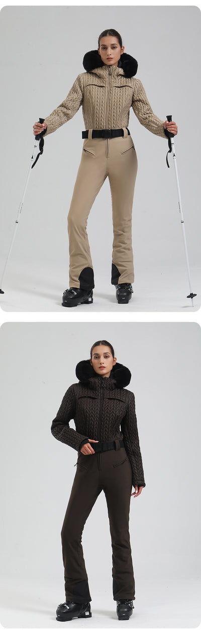 Traje de Esquí Térmico Impermeable para Mujer - Protección Total en Montaña - Image 17