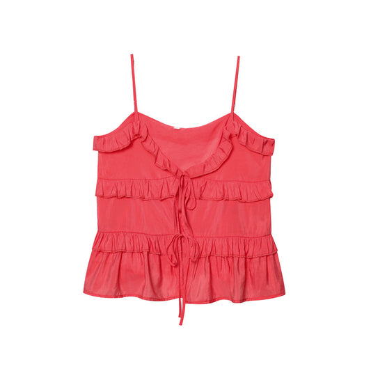 Blusa Reductora con Lazo y Tirantes Laminados
