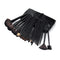 Set de 24 Brochas de Maquillaje Profesional Negro