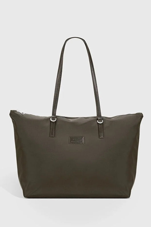 Bolsa Shopper Khaki de Gran Capacidad Resistente al Agua para Mujer