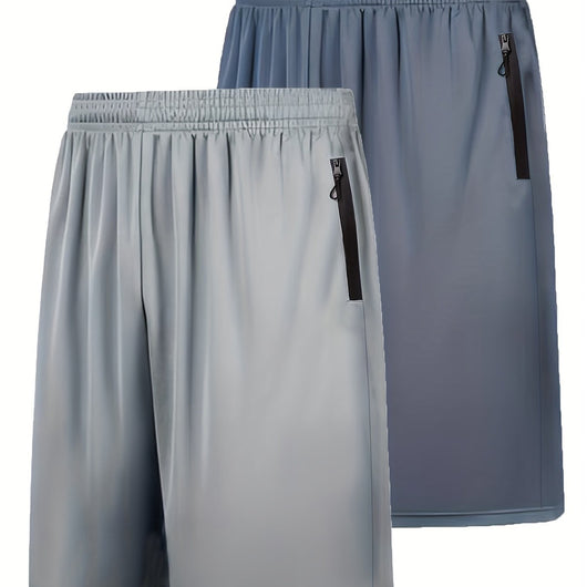 Pack 2 Shorts Deportivos Hombre Secado Rápido con Cintura Elástica - Image 3