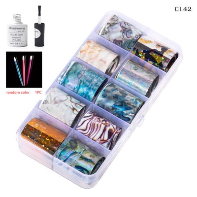 Set de 12 Láminas Decorativas para Uñas - Transferencias Nail Art - Image 52