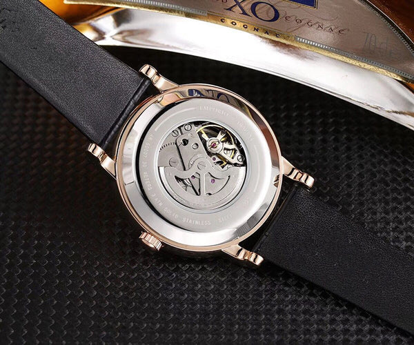 Reloj Deportivo Mecánico para Hombre con Correa de Cuero