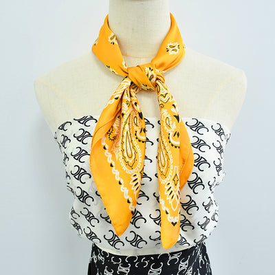Pañuelo Profesional Estampado Paisley 70cm para Mujer