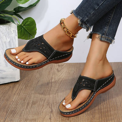 Sandalias Cuña con Clip Toe - Chanclas Verano para Mujer Zapatos de Playa - Image 17