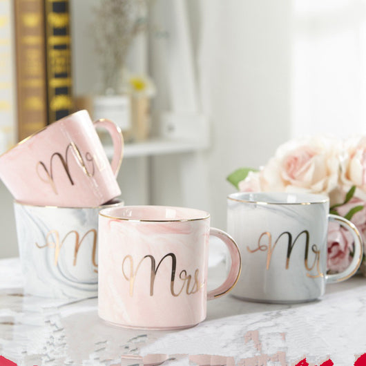 Taza de Cerámica Marmolada Nórdica - Vaso para Café y Leche - Image 3