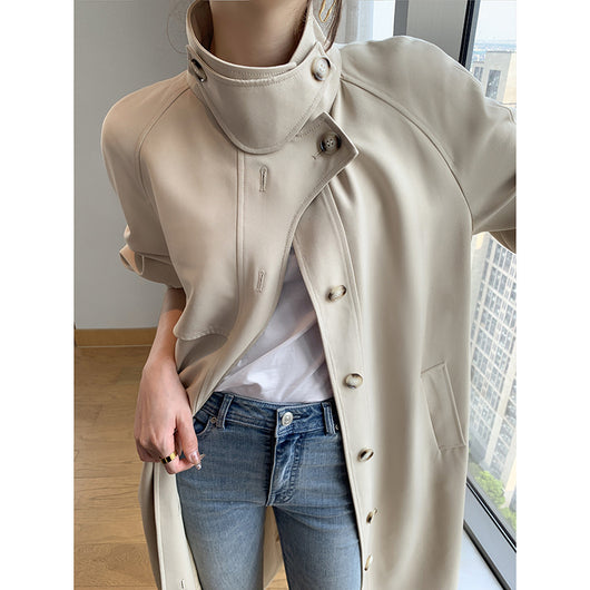 Abrigo Ejecutivo para Mujer Otoño - Corte Elegante Abotonado Cintura Marcada - Image 2