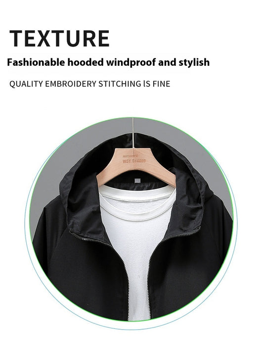 Chaqueta Hoodie Suelta Cropped Talla Grande Mujer - Ligera y Casual - Image 11