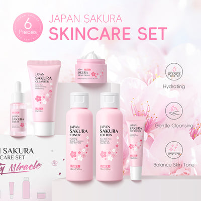 Set Completo Cuidado Facial Flor de Cerezo - Limpieza y Luminosidad 6 Piezas - Image 10