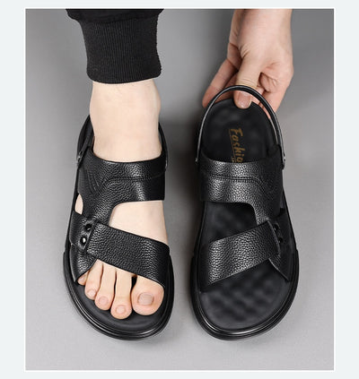 Zapatos de Cuero Genuino Transpirables para Hombre - Comodidad Casual para Todas las Edades - Image 8