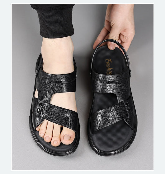 Zapatos de Cuero Genuino Transpirables para Hombre - Comodidad Casual para Todas las Edades - Image 8