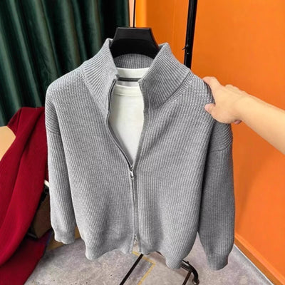 Cardigan de Punto con Cierre de Cremallera para Hombre - Image 3