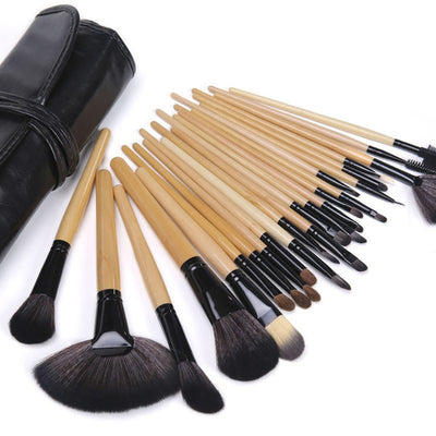 Set de 24 Brochas de Maquillaje Profesional Negro - Image 6