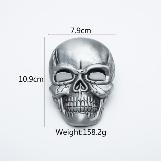 Cinturón Retro de Cuero Genuino con Hebilla Grande Calavera - Image 13