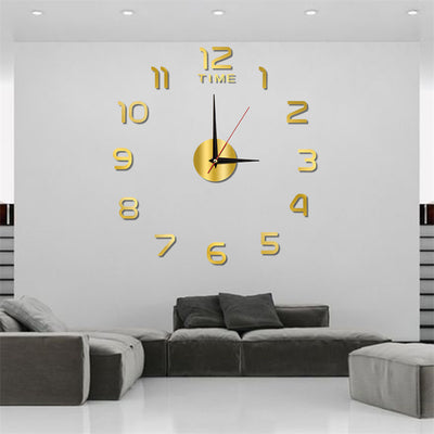 Reloj de Pared Silencioso con Luz Nocturna y Adhesivos Decorativos - Image 4