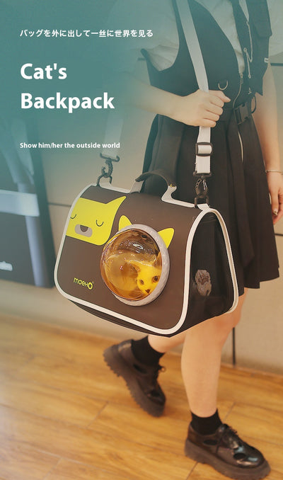 Mochila Transportadora Transparente para Gatos - Cápsula Espacial de Viaje - Image 18