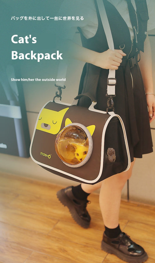 Mochila Transportadora Transparente para Gatos - Cápsula Espacial de Viaje - Image 18