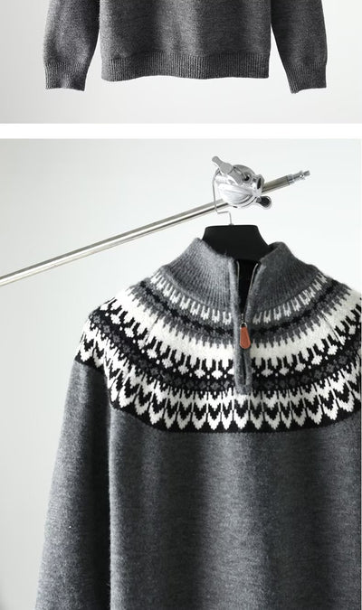 Suéter Retro Estadounidense para Hombre - Otoño e Invierno - Image 26