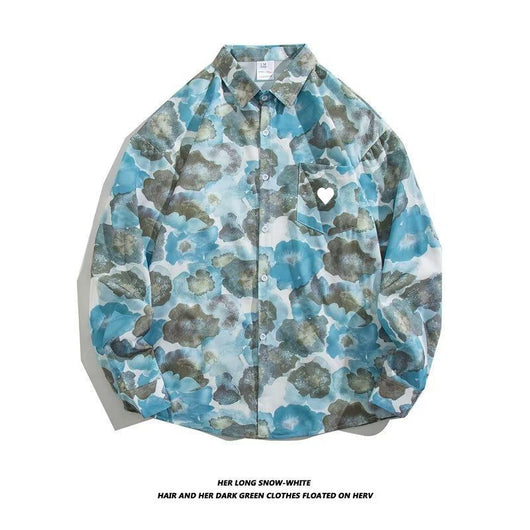 Camisa Retro Holgada Estilo Hong Kong con Estampado de Manga Larga para Hombre - Image 20
