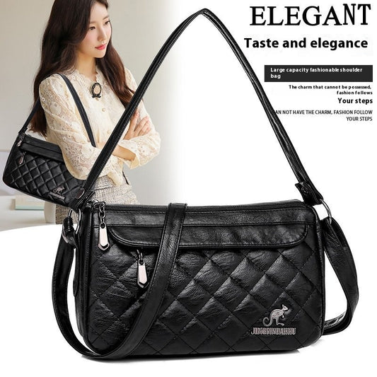 Bolso Bandolera de Cuero PU Texturizado Suave