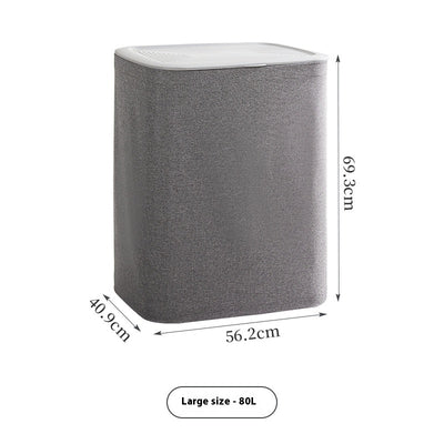 Canasta de Tela para Ropa Sucia con Tapa - Organizador Multifunción - Image 6