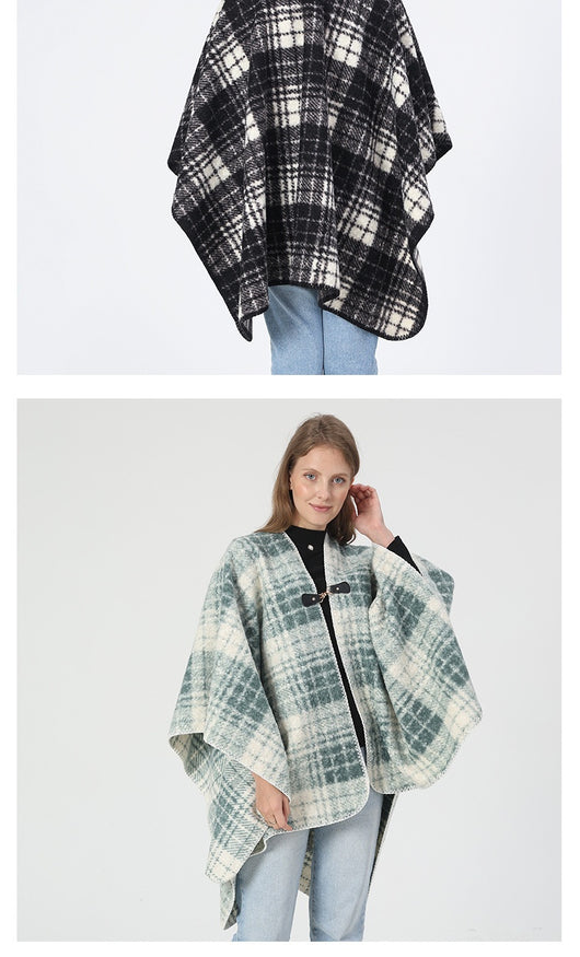 Manta Térmica Elegante de Cuadros para Primavera, Otoño e Invierno - Image 13