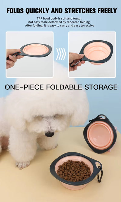 Comedero Plegable Portátil para Mascotas - Tazón de Viaje Multicolor para Perros y Gatos - Image 23